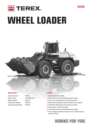 Колісні навантажувачі Terex TL 310