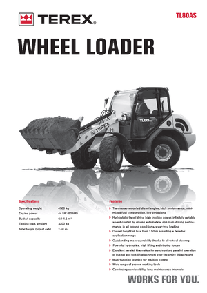 Колісні навантажувачі Terex TL 80 AS