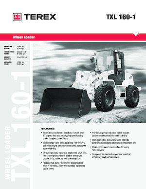 Колісні навантажувачі Terex TXL 160-1
