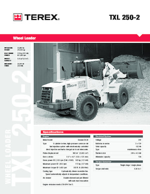 Колісні навантажувачі Terex TXL 250-2
