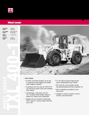 Колісні навантажувачі Terex TXL 400-1