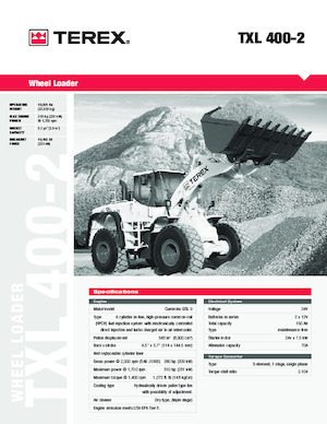 Колісні навантажувачі Terex TXL 400-2