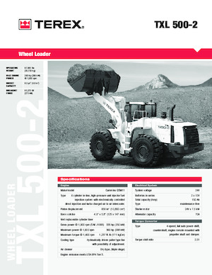 Колісні навантажувачі Terex TXL 500-2