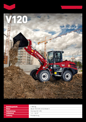 Колісні навантажувачі Yanmar V120
