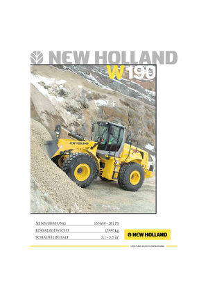 Колісні навантажувачі New Holland W190B