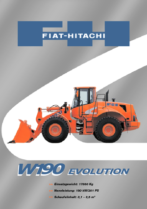 Колісні навантажувачі Fiat-Hitachi W 190
