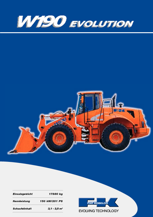 Колісні навантажувачі Fiat Kobelco W 190 Evolution