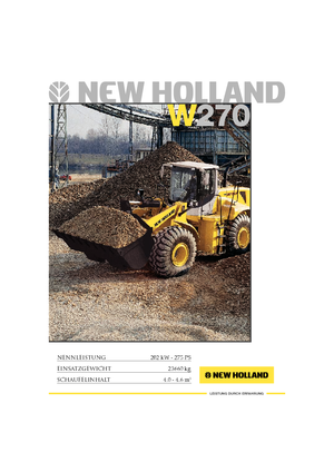 Колісні навантажувачі New Holland W 270 e