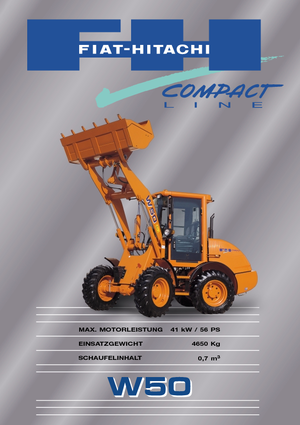 Колісні навантажувачі Fiat-Hitachi W 50
