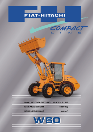 Колісні навантажувачі Fiat-Hitachi W 60