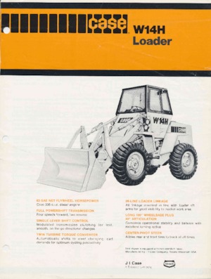 Колісні навантажувачі Case W14H