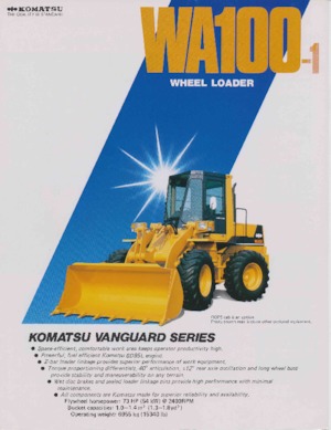 Колісні навантажувачі Komatsu WA 100-1
