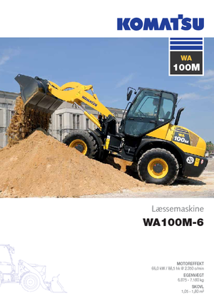 Колісні навантажувачі Komatsu WA100M-6