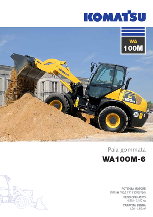 Колісні навантажувачі Komatsu WA100M-6