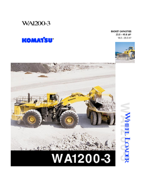 Колісні навантажувачі Komatsu WA1200-3