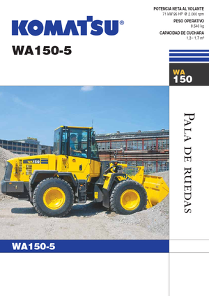 Колісні навантажувачі Komatsu WA150-5