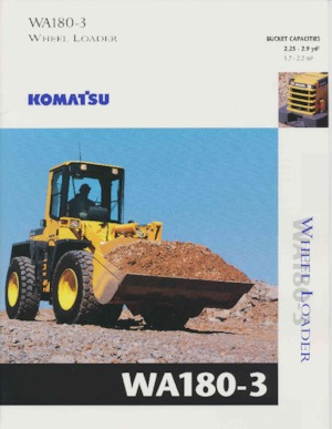 Колісні навантажувачі Komatsu WA 180-3