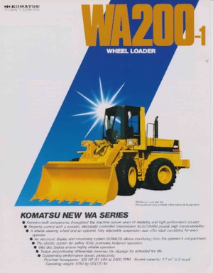 Колісні навантажувачі Komatsu WA 200-1