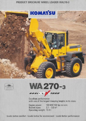 Колісні навантажувачі Komatsu WA 270-3