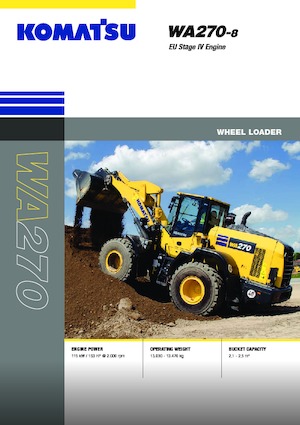 Колісні навантажувачі Komatsu WA270-8E0
