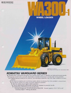 Колісні навантажувачі Komatsu WA 300-1