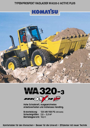 Колісні навантажувачі Komatsu WA320-3 active Plus