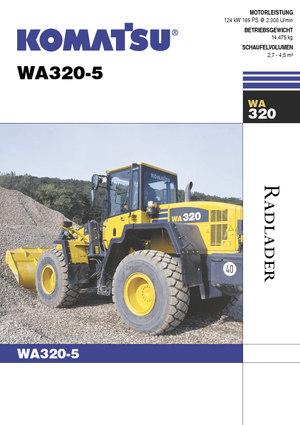 Колісні навантажувачі Komatsu WA320-5