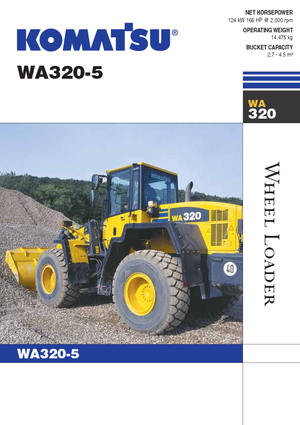 Колісні навантажувачі Komatsu WA320-5