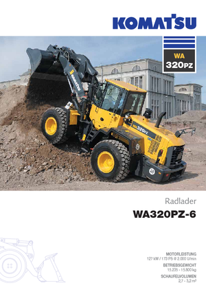 Колісні навантажувачі Komatsu WA320PZ-6