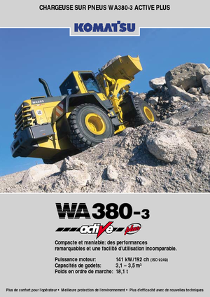 Колісні навантажувачі Komatsu WA380-3 active Plus