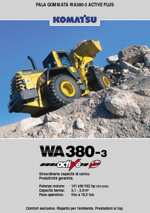Колісні навантажувачі Komatsu WA380-3 active Plus