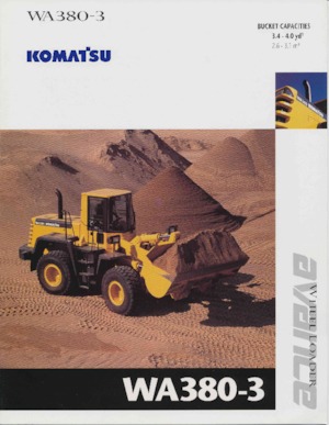 Колісні навантажувачі Komatsu WA 380-3
