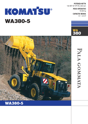 Колісні навантажувачі Komatsu WA380-5