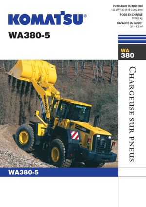 Колісні навантажувачі Komatsu WA380-5