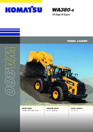 Колісні навантажувачі Komatsu WA380-8E0