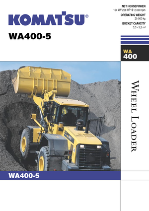 Колісні навантажувачі Komatsu WA400-5