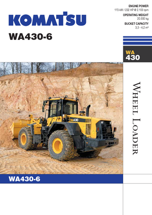 Колісні навантажувачі Komatsu WA430-6E0