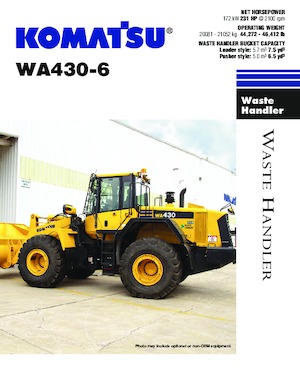Колісні навантажувачі Komatsu WA 430-6