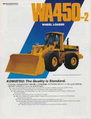 Колісні навантажувачі Komatsu WA 450-2