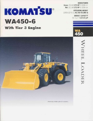 Колісні навантажувачі Komatsu WA 450-6