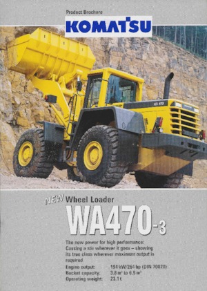 Колісні навантажувачі Komatsu WA 470-3