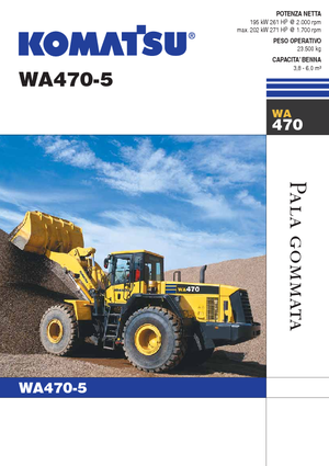 Колісні навантажувачі Komatsu WA470-5