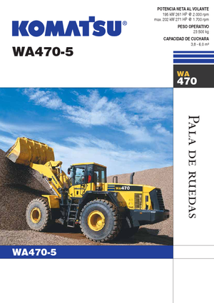 Колісні навантажувачі Komatsu WA470-5