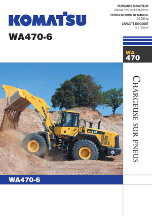Колісні навантажувачі Komatsu WA470-6