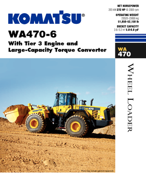 Колісні навантажувачі Komatsu WA470-6