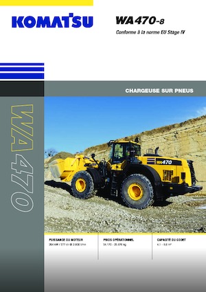 Колісні навантажувачі Komatsu WA470-8E0