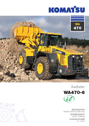 Колісні навантажувачі Komatsu WA470LC-6