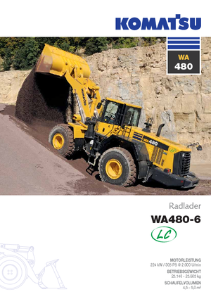 Колісні навантажувачі Komatsu WA480-6