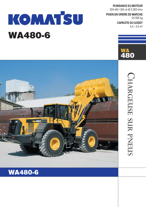 Колісні навантажувачі Komatsu WA480-6