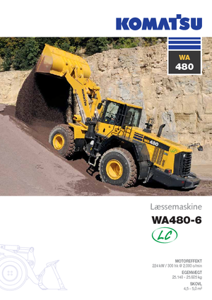 Колісні навантажувачі Komatsu WA480LC-6